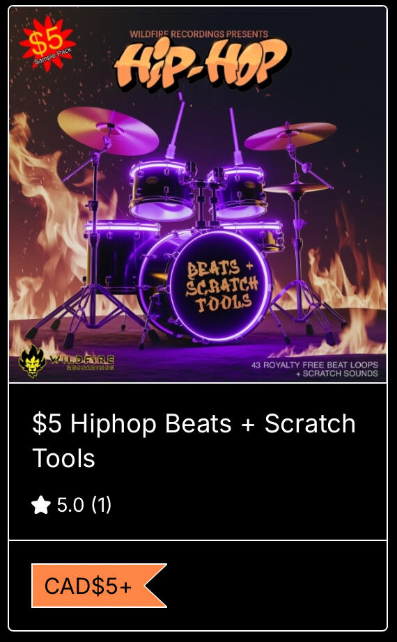 $5 Hiphop Beats + Scratch Tools